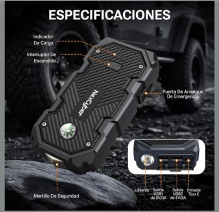 Arrancador de batería 6000A nuevo