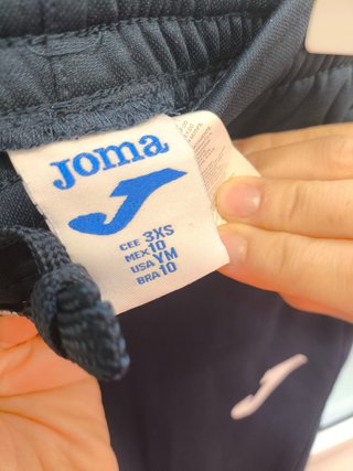 Pantalón Joma niño talla 10 años azul marino