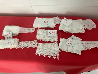 BONITO LOTE VINTAGE.7€ Encajes de algodón.