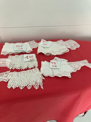 BONITO LOTE VINTAGE.7€ Encajes de algodón.