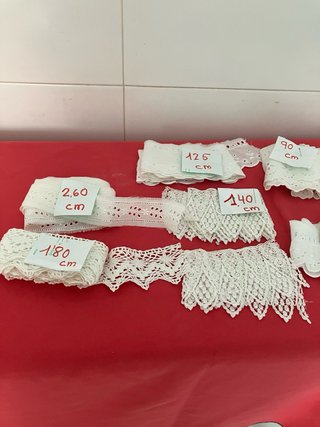 BONITO LOTE VINTAGE.7€ Encajes de algodón.