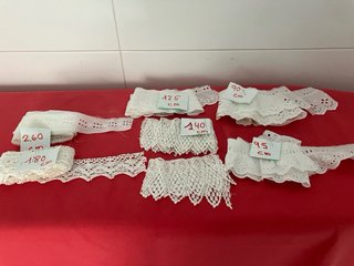 BONITO LOTE VINTAGE.7€ Encajes de algodón.