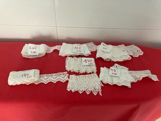 BONITO LOTE VINTAGE.7€ Encajes de algodón.