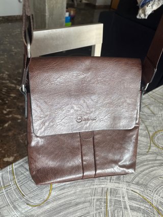 Bolso hombre Benzi piel marrón