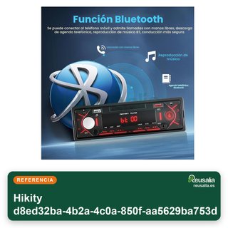 Hikity Radio Coche Bluetooth 5.0 1 DIN