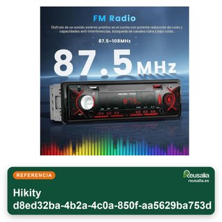 Hikity Radio Coche Bluetooth 5.0 1 DIN