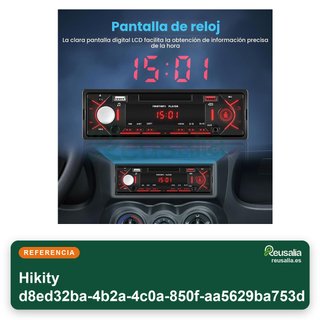 Hikity Radio Coche Bluetooth 5.0 1 DIN