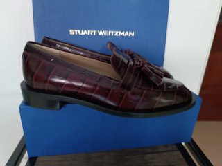Mocasines Stuart Weitzman Marrones/Rojos