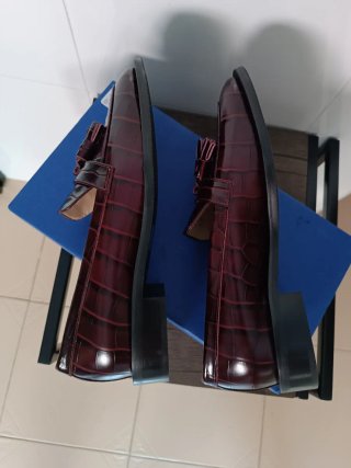 Mocasines Stuart Weitzman Marrones/Rojos