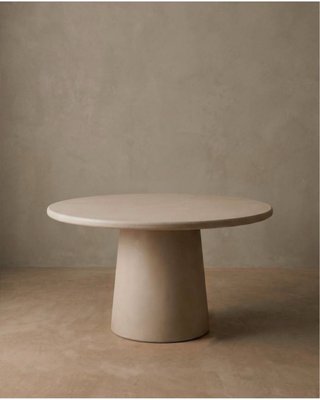 Mesa comedor redonda Mocca microcemento 140cm