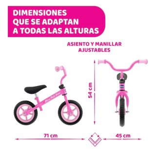 Bicicleta de Equilibrio Chicco Rosa