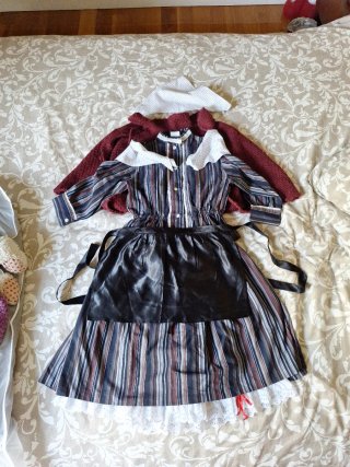 Traje de casera para niña 7 años