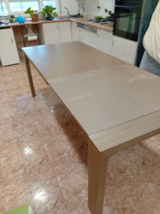 Mesa comedor extensible madera 140x90