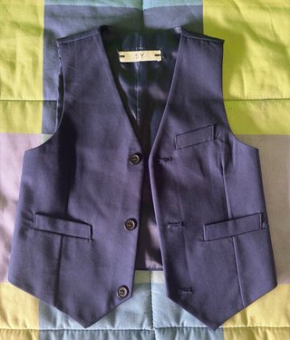 Traje de niño azul marino