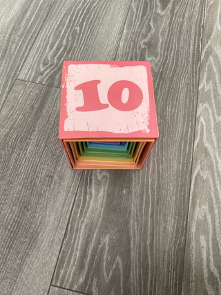 Set de 10 Cajas Apilables con Números