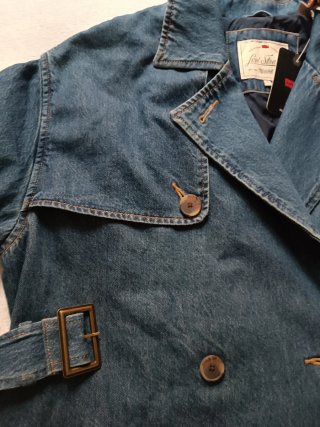 Abrigo Levi's Denim Largo