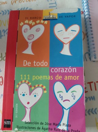 De todo corazón 111 poemas de amor