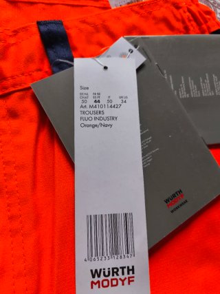 2 Pantalones de Trabajo Würth Talla 44