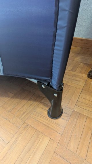 Cuna de viaje plegable. Entrega en persona