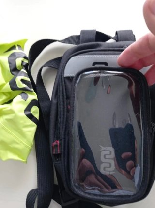 Pernera de moto QJ, con funda impermeable y movil