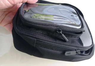 Pernera de moto QJ, con funda impermeable y movil