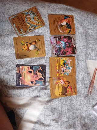 Cartas Pokémon Doradas Mega Charizard EX
