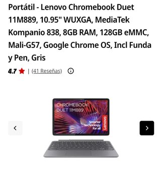 Lenovo Chromebook Duet 11M889 Gris SIN ABRIR!
