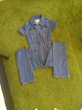 Mono Tejano Bershka Azul Talla S
