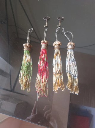 Colgantes llaves/pomos con llaves antiguas
