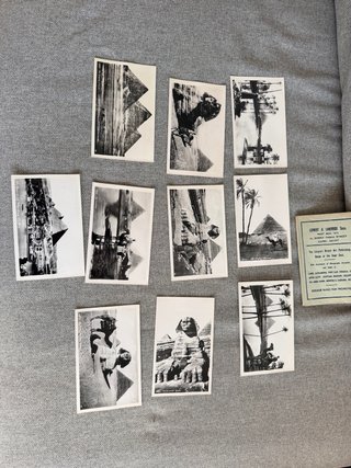 lote de postales de las Pirámides de Guiza