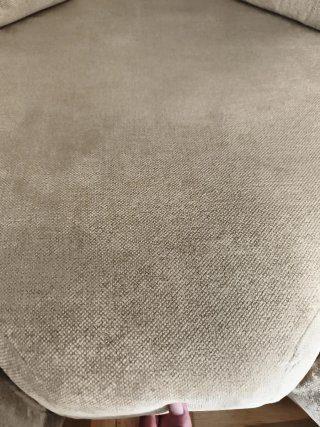 Sofá modular beige de tela