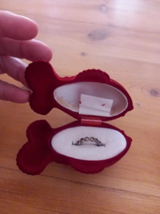 Estuche para Anillo con Forma de Pez