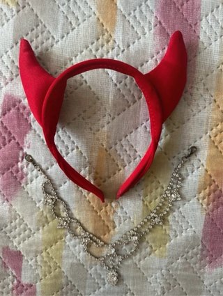 Disfraz Diablesa Talla Única + diadema y collar