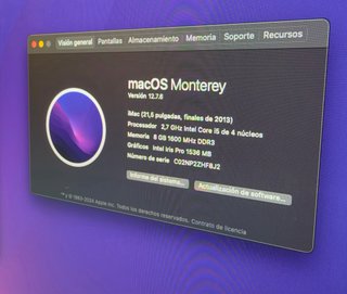 iMac 21.5 2013 i5 - macOS Monterey