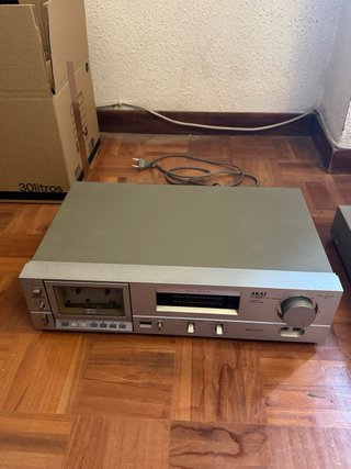 Pletina Cassette Vintage Akai CS-M02 Stereo Silver