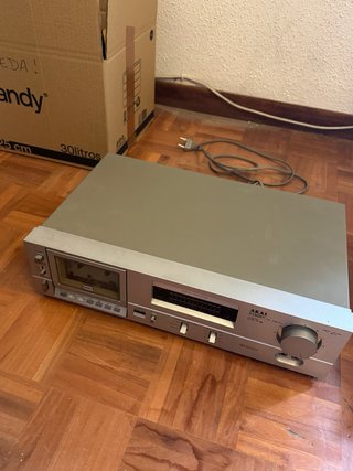 Pletina Cassette Vintage Akai CS-M02 Stereo Silver