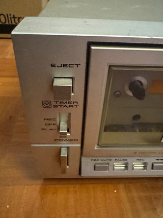 Pletina Cassette Vintage Akai CS-M02 Stereo Silver