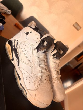 Nike Air Jordan Originales  38.5 Negro y Blanco