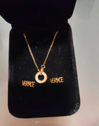 Conjunto Versace Acero Dorado