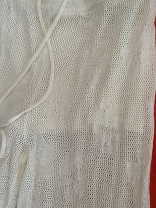 Pantalón Blanco Calado, acampanado.