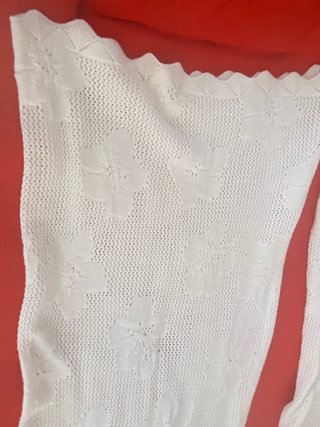 Pantalón Blanco Calado, acampanado.