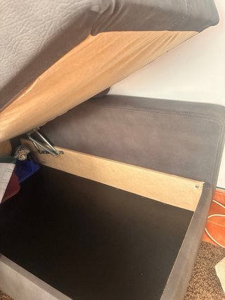 Sofá modular gris en buen estado
