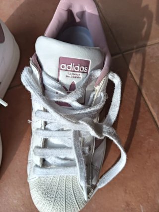 Adidas Superstar Niña Talla 36 Rosa/Blanco