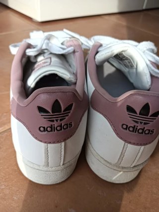 Adidas Superstar Niña Talla 36 Rosa/Blanco
