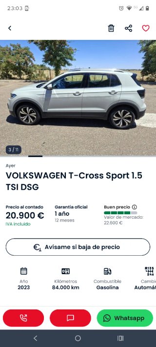 Volkswagen T-Cross 2023