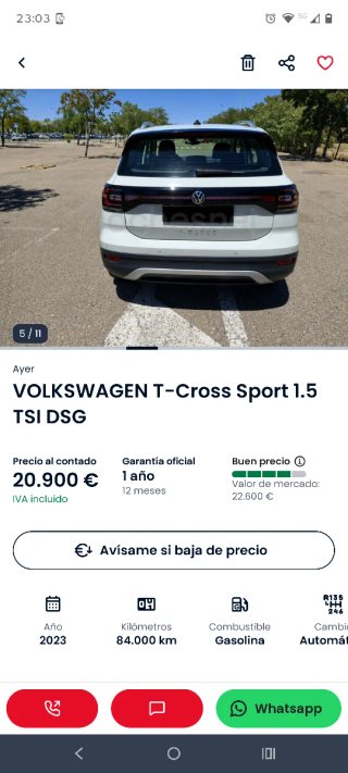 Volkswagen T-Cross 2023