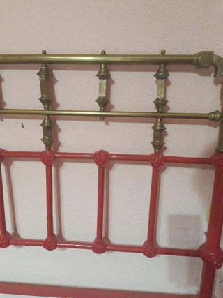 2 Cabeceros de Bronce y Hierro Forjado