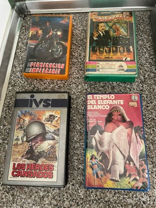 Lote de Películas en VHS y beta