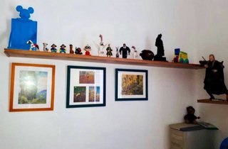 Mesa de escritorio en L de madera