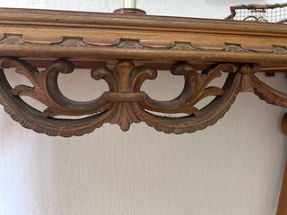 Recibidor antiguo madera y espejo